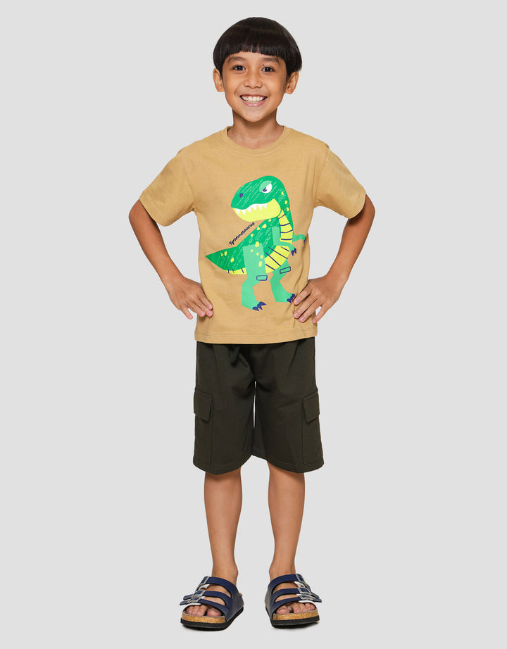 Little M Dn Tyrannosaurus Kaos Anak Laki-laki