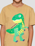 Little M Dn Tyrannosaurus Kaos Anak Laki-laki