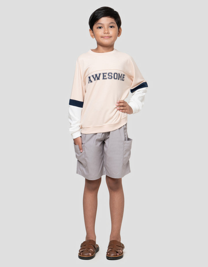 Little M Cut Sewn Awesome Sweater Anak Laki-laki