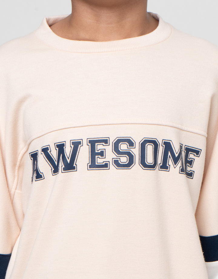 Little M Cut Sewn Awesome Sweater Anak Laki-laki