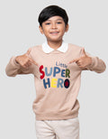 Little M Aplikasi Little Hero Sweater Anak Laki-laki