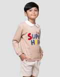 Little M Aplikasi Little Hero Sweater Anak Laki-laki