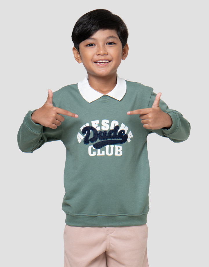 Little M Aplikasi Dude Sweater Anak Laki-laki