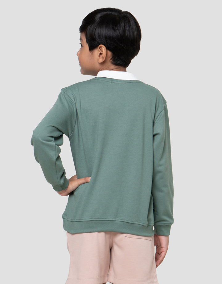 Little M Aplikasi Dude Sweater Anak Laki-laki