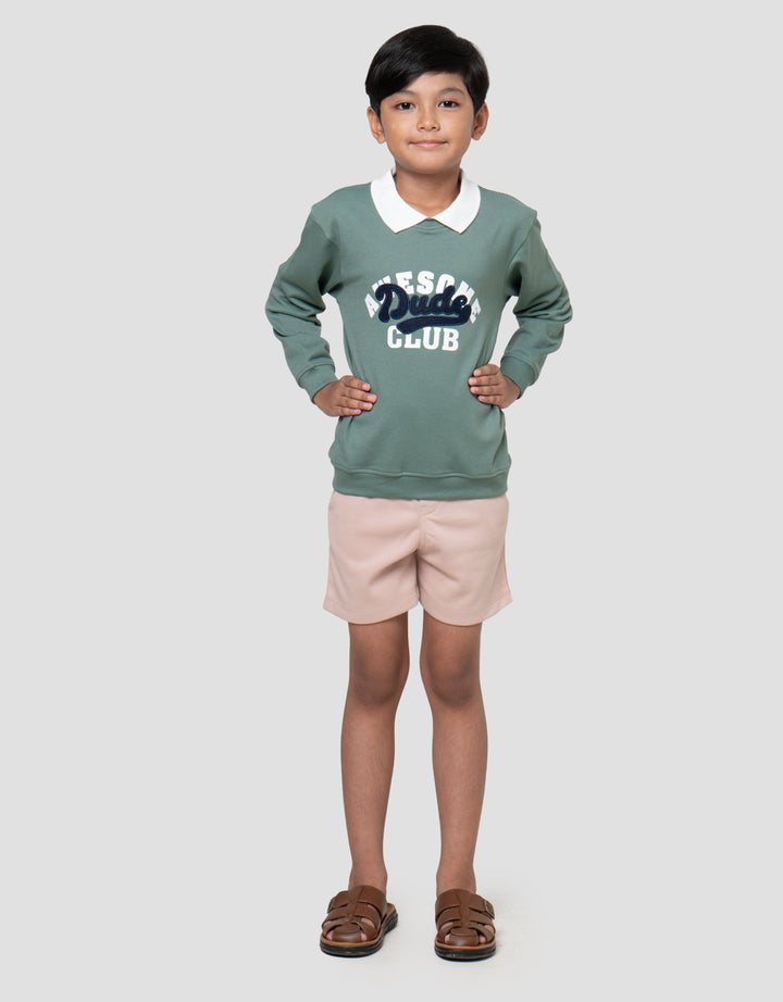 Little M Aplikasi Dude Sweater Anak Laki-laki