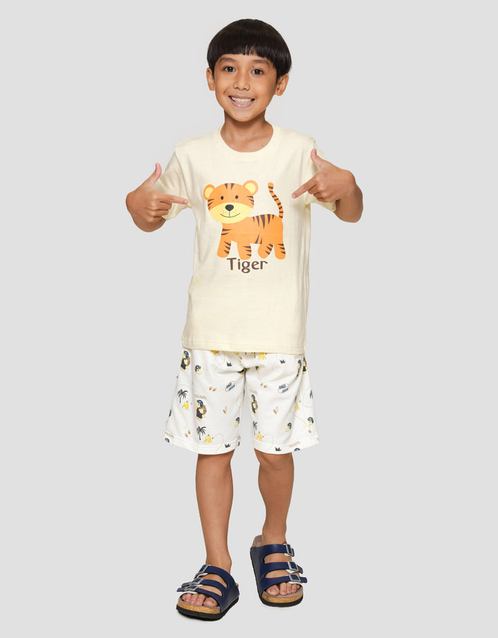 Little M Tiger Kaos Anak Laki-laki