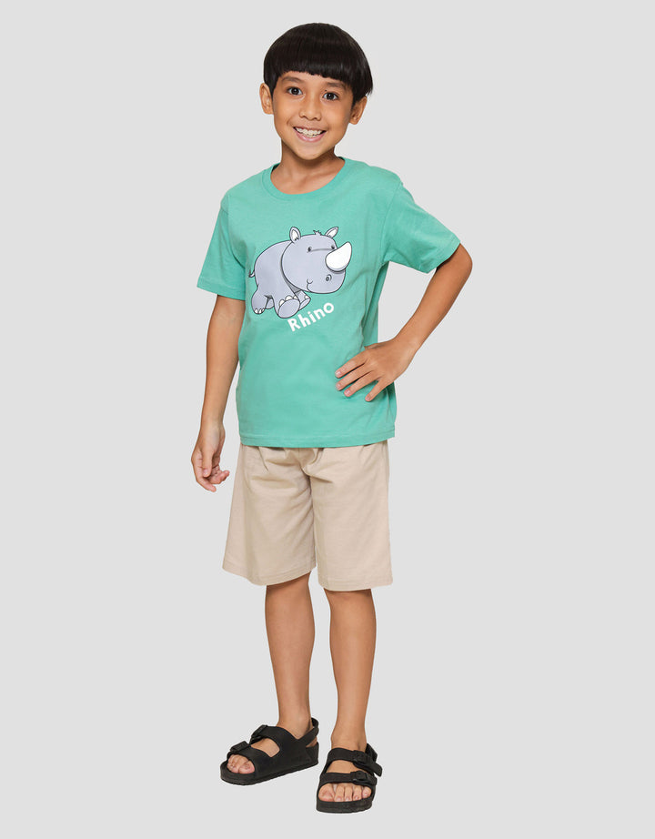 Little M Rhino Kaos Anak Laki-laki