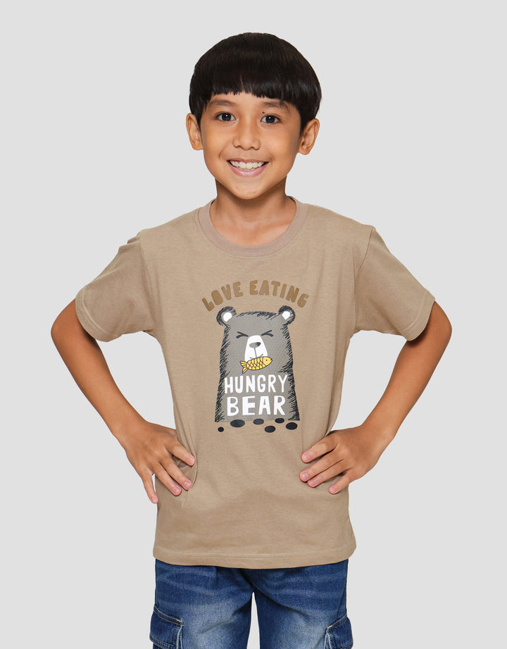 Little M Hungry Bear Kaos Anak Laki-laki