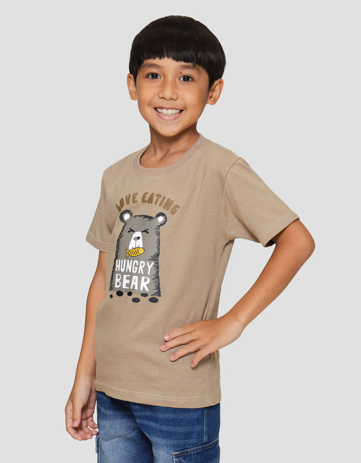 Little M Hungry Bear Kaos Anak Laki-laki