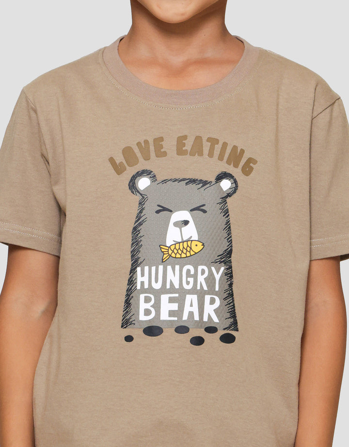 Little M Hungry Bear Kaos Anak Laki-laki