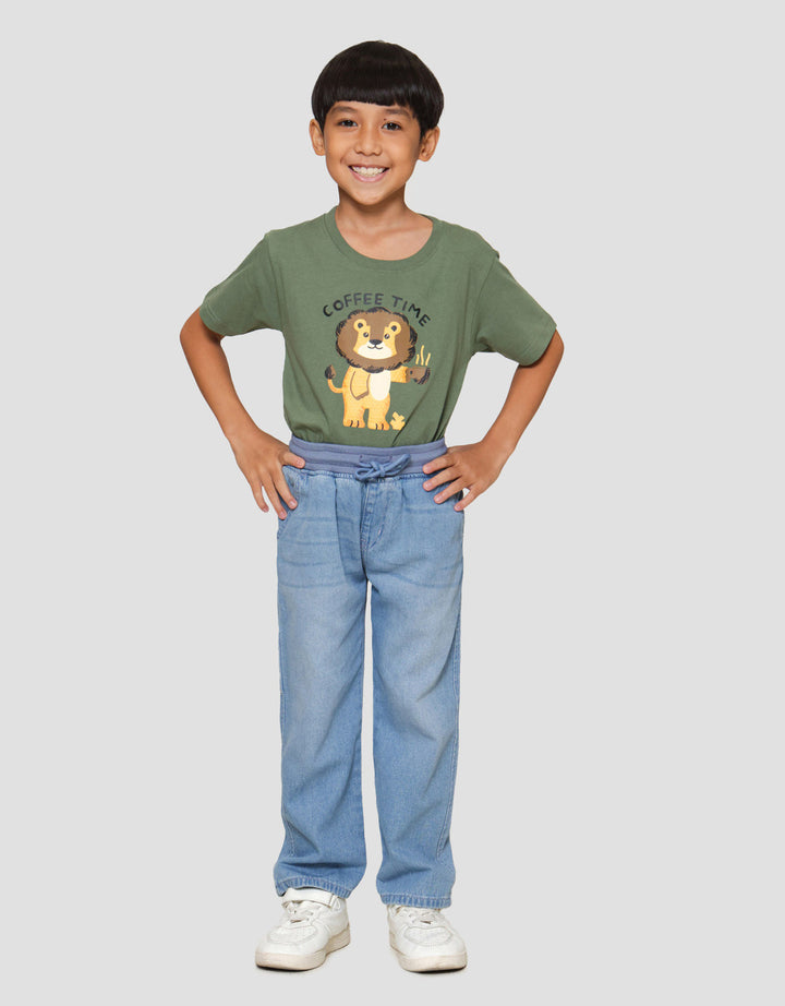 Little M Reg Whisper Rib Celana Denim Anak Laki-laki