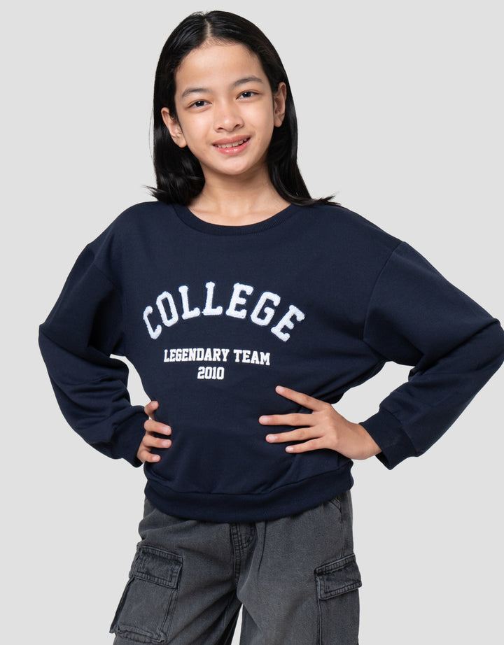Nevada Legendary Team College Applique Sweater Anak Perempuan