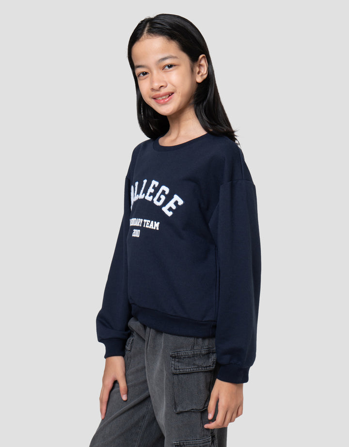 Nevada Legendary Team College Applique Sweater Anak Perempuan