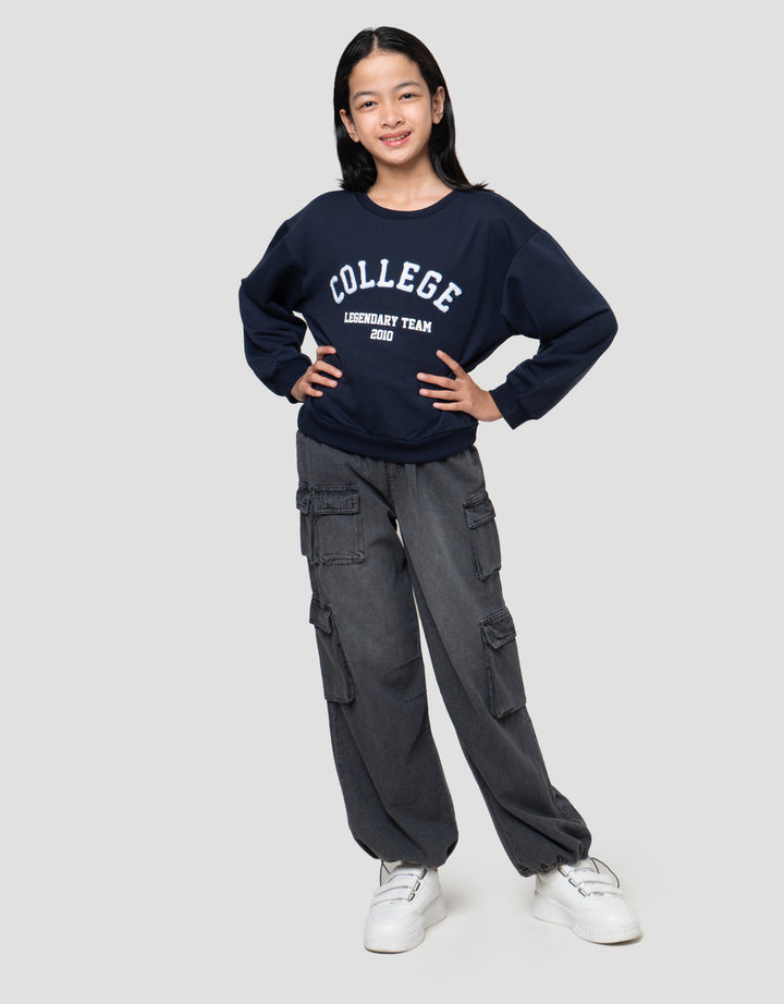 Nevada Legendary Team College Applique Sweater Anak Perempuan