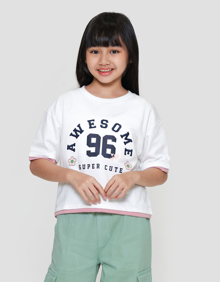 Nevada Boxy 96 Super Cute Printed Kaos Anak Perempuan