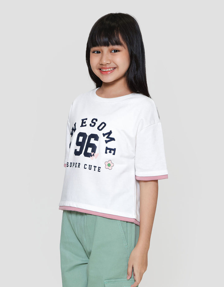 Nevada Boxy 96 Super Cute Printed Kaos Anak Perempuan