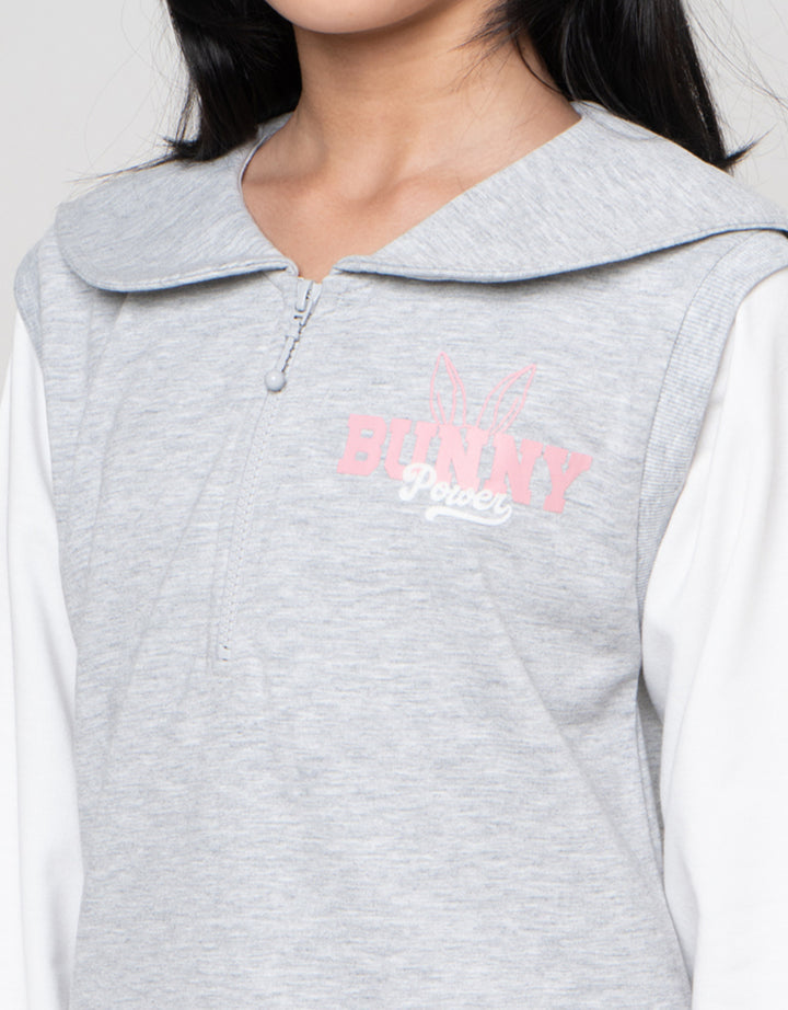 Nevada Zipper Sweater Anak Perempuan