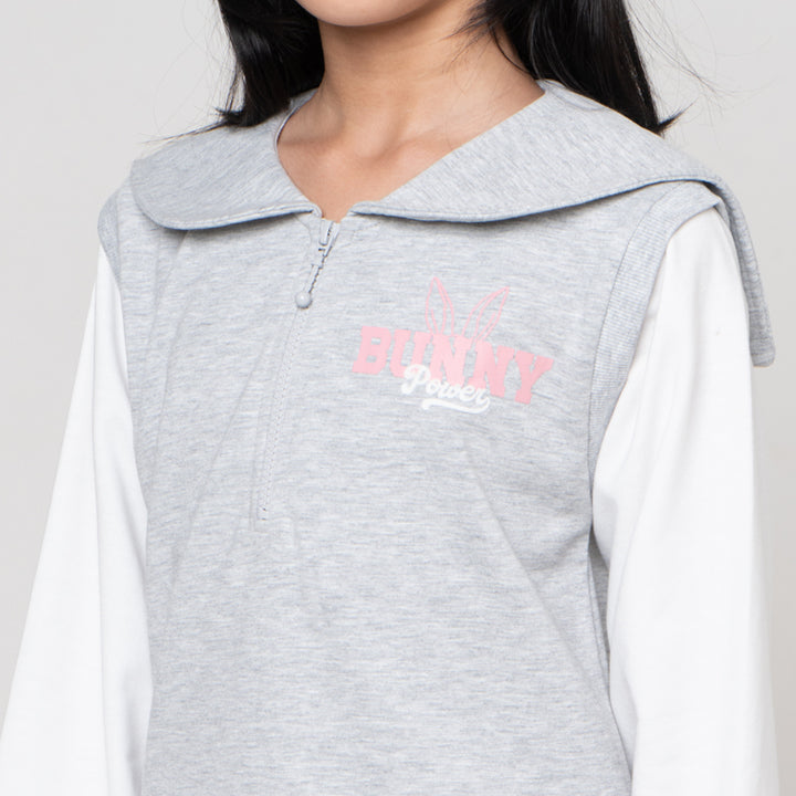 Nevada Zipper Sweater Anak Perempuan