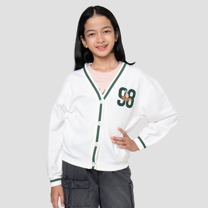 Nevada Bordir Aplikasi Cardigan Anak Perempuan