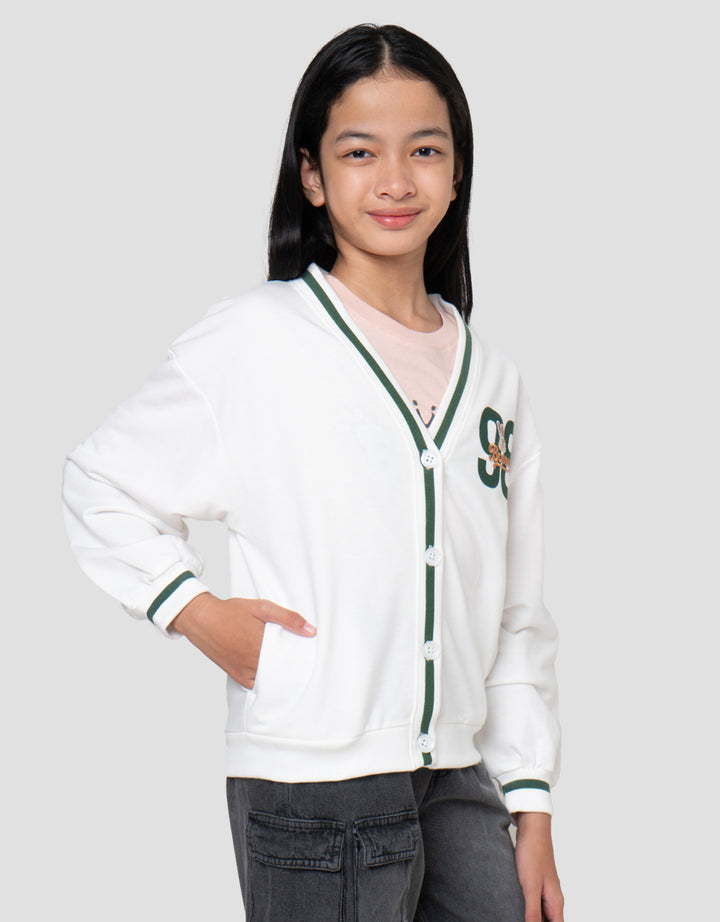 Nevada Bordir Aplikasi Cardigan Anak Perempuan