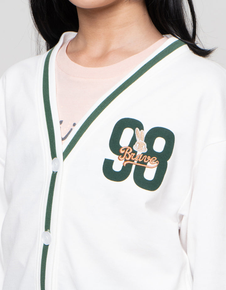 Nevada Bordir Aplikasi Cardigan Anak Perempuan