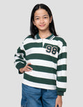 Nevada Stripe Bordir Sweater Anak Perempuan