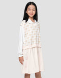 Nevada Vest Pixel Midi Dress Anak Perempuan