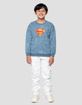 Character Superman Logo Sweater Anak Laki-laki