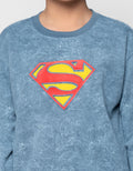 Character Superman Logo Sweater Anak Laki-laki