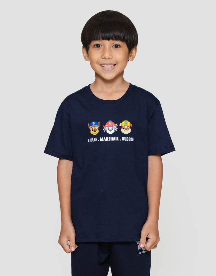 Character Paw Patrol Teams Logo Kaos Anak Laki-laki