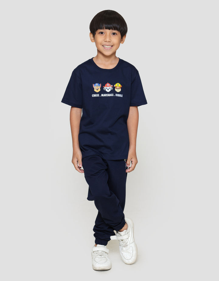 Character Paw Patrol Teams Logo Kaos Anak Laki-laki