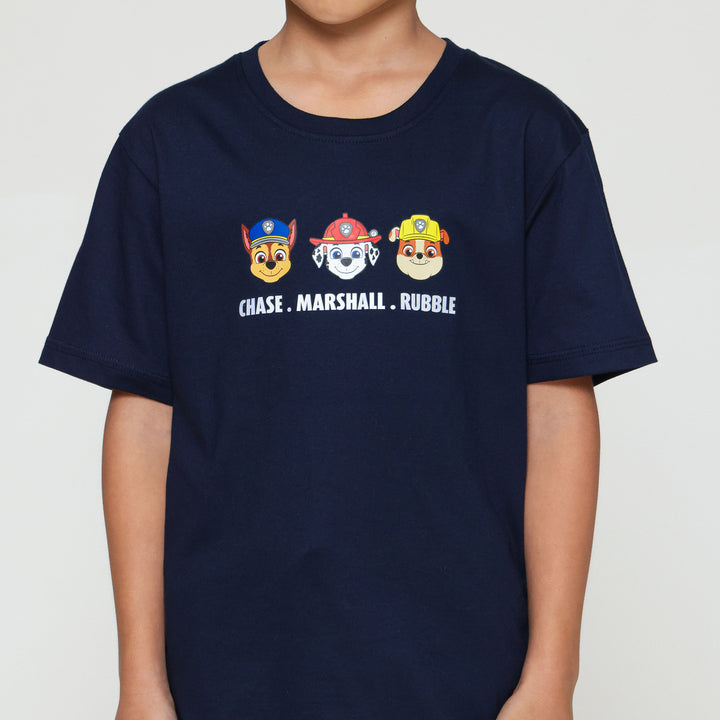 Character Paw Patrol Teams Logo Kaos Anak Laki-laki