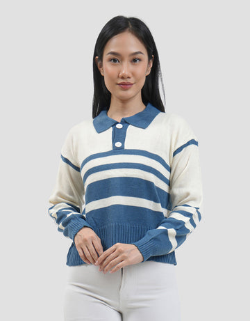 MXM NEVADA BLOUSE KNIT COLLAR WANITA