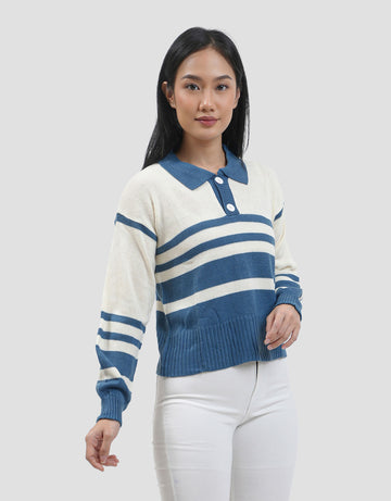 MXM NEVADA BLOUSE KNIT COLLAR WANITA