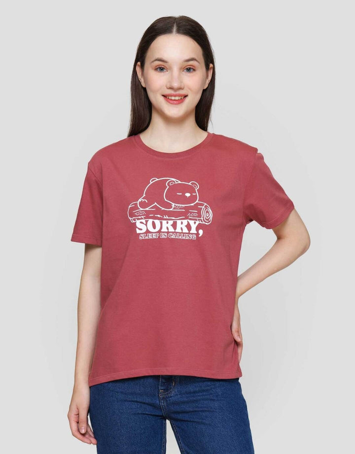 Nevada Solid Bb Reg Cvc Sorry Kaos Lengan Pendek Wanita