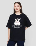 Nevada Oversize Comb Bunnies Kaos Lengan Pendek Wanita