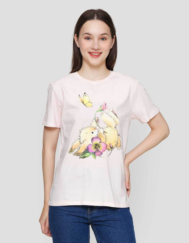 Nevada Comb Rabbit Kaos Lengan Pendek Wanita