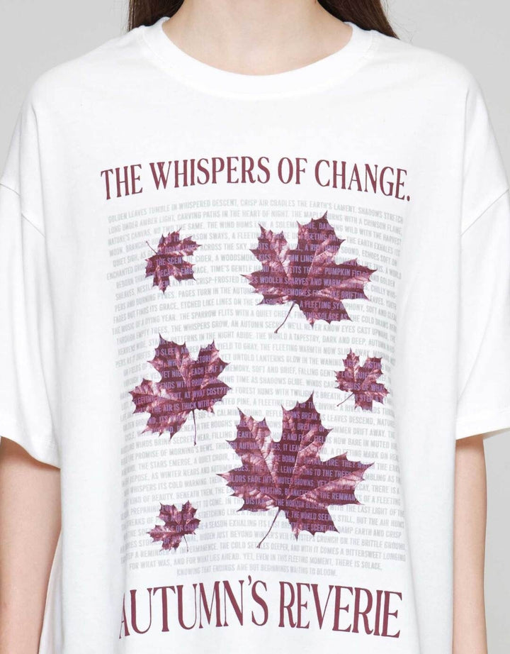 Nevada Oversize Comb All Too Well Kaos Lengan Pendek Wanita