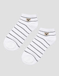 Nevada Ankle Bear Stripe Kaos Kaki Wanita