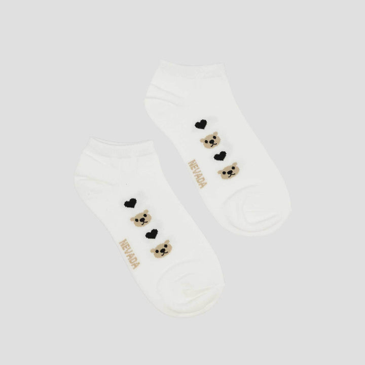 Nevada Ankle Bear Love Kaus Kaki Wanita