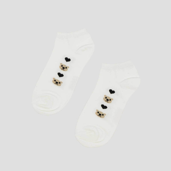 Nevada Ankle Bear Love Kaus Kaki Wanita