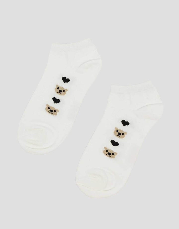 Nevada Ankle Bear Love Kaus Kaki Wanita