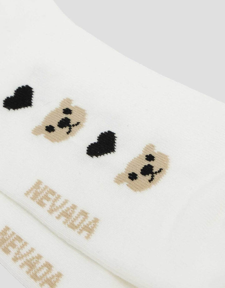 Nevada Ankle Bear Love Kaus Kaki Wanita