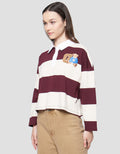 Nevada Crop French Stripe Sweater Wanita