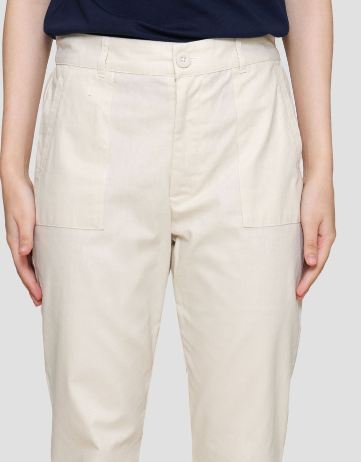 Connexion Ankle Baby Canvas Celana Panjang Wanita