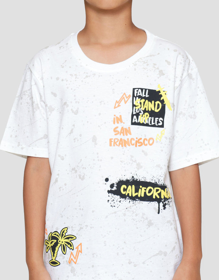 Nevada Full Print Tiedye California Kaos Anak Laki-laki