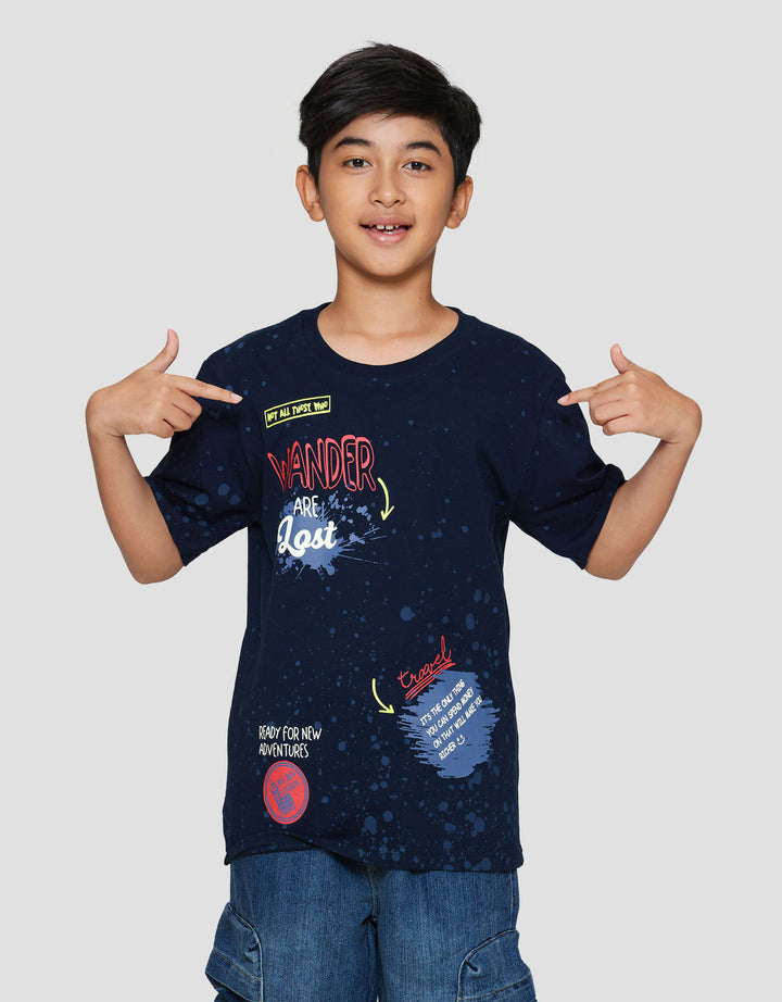 Nevada Full Print Tiedye Wander Kaos Anak Laki-laki