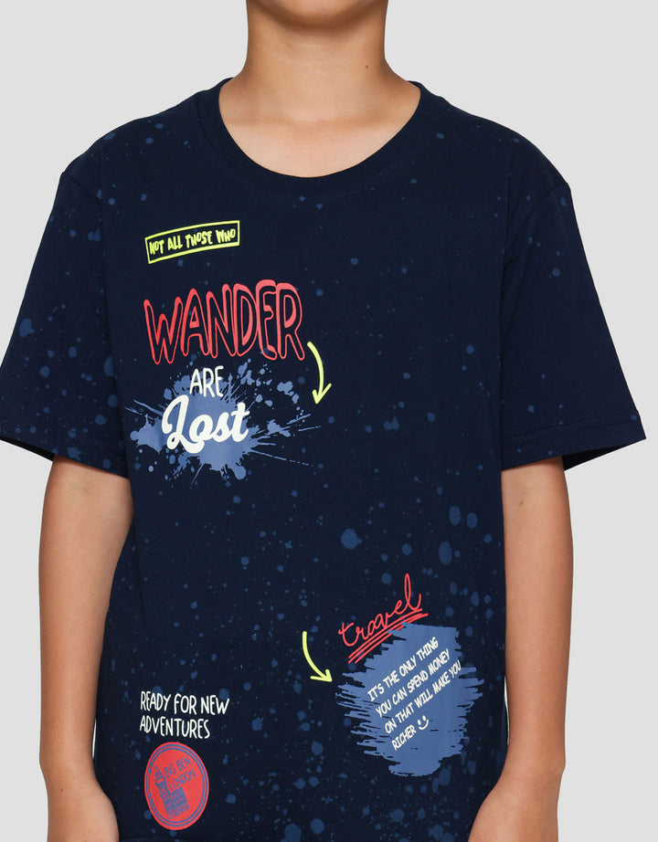 Nevada Full Print Tiedye Wander Kaos Anak Laki-laki