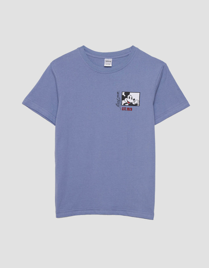 Disney Mickey Head Emboss Kaos Anak Laki-laki