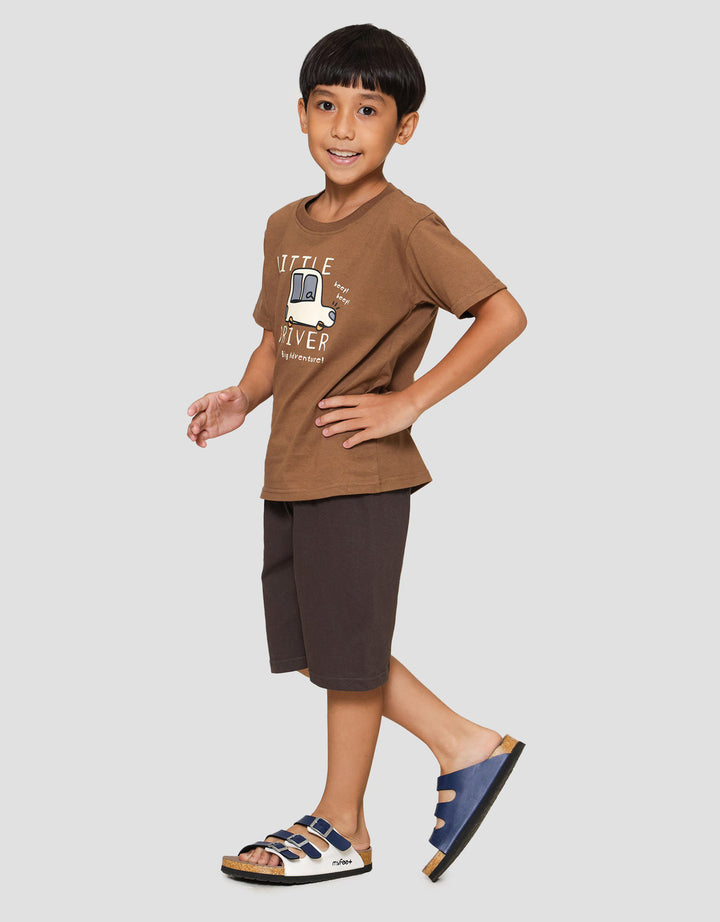 Little M Car Little Driver Pakaian Setelan Anak Laki-laki